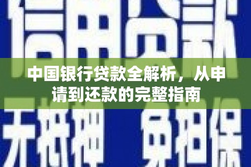 玉树中国银行贷款全解析，从申请到还款的完整指南