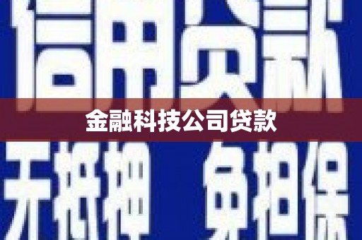 玉树金融科技公司贷款