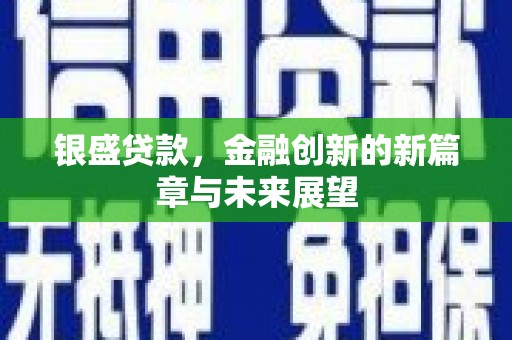 玉树银盛贷款，金融创新的新篇章与未来展望