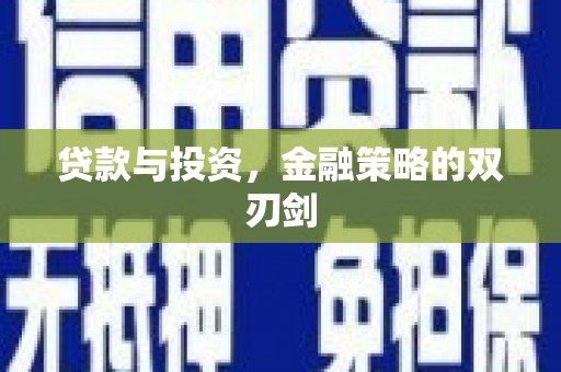 玉树贷款与投资，金融策略的双刃剑