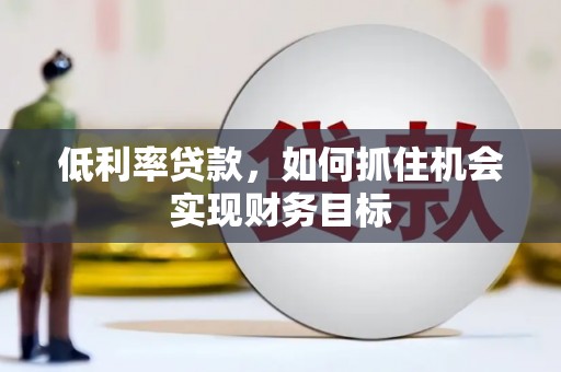 玉树低利率贷款，如何抓住机会实现财务目标
