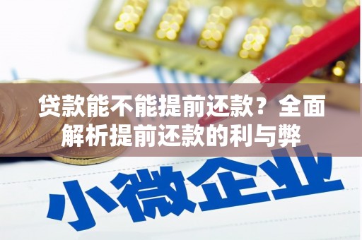 玉树贷款能不能提前还款？全面解析提前还款的利与弊