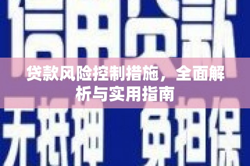 玉树贷款风险控制措施，全面解析与实用指南