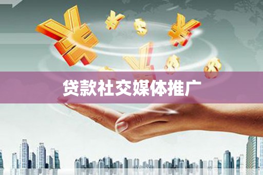 玉树贷款社交媒体推广