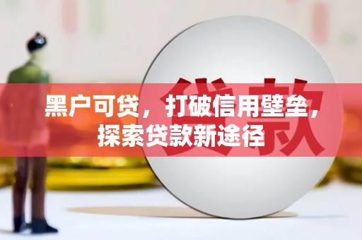 玉树黑户可贷，打破信用壁垒，探索贷款新途径