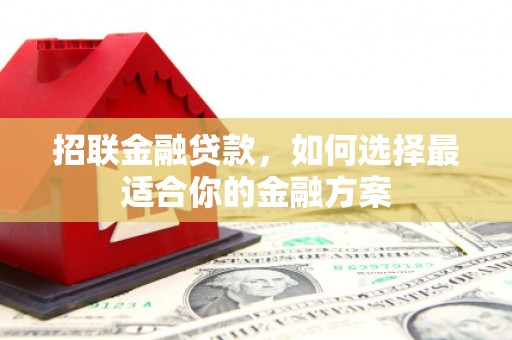 玉树招联金融贷款，如何选择最适合你的金融方案