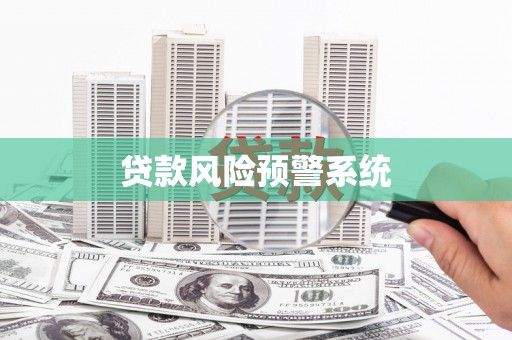 玉树贷款风险预警系统