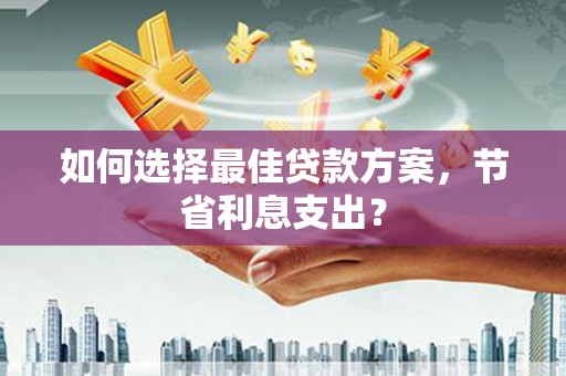 玉树如何选择最佳贷款方案，节省利息支出？
