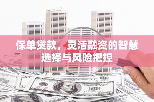 玉树保单贷款，灵活融资的智慧选择与风险把控