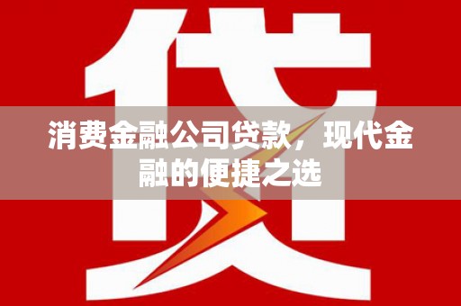 玉树消费金融公司贷款，现代金融的便捷之选