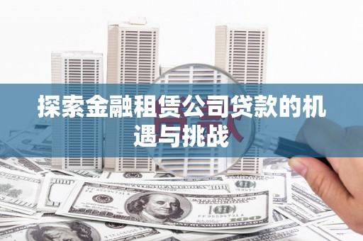 玉树探索金融租赁公司贷款的机遇与挑战