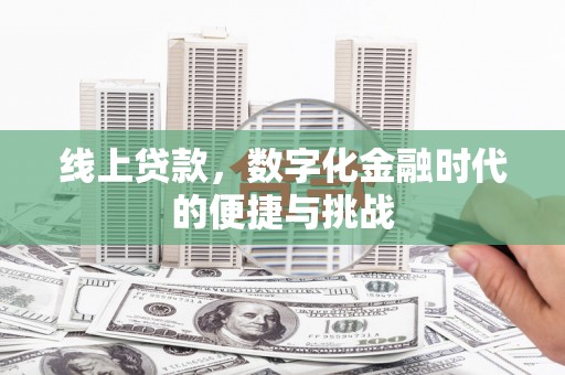 玉树线上贷款，数字化金融时代的便捷与挑战