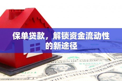 玉树保单贷款，解锁资金流动性的新途径