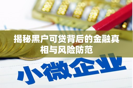 玉树揭秘黑户可贷背后的金融真相与风险防范