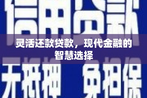 玉树灵活还款贷款，现代金融的智慧选择