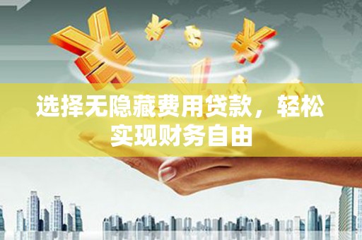 玉树选择无隐藏费用贷款，轻松实现财务自由