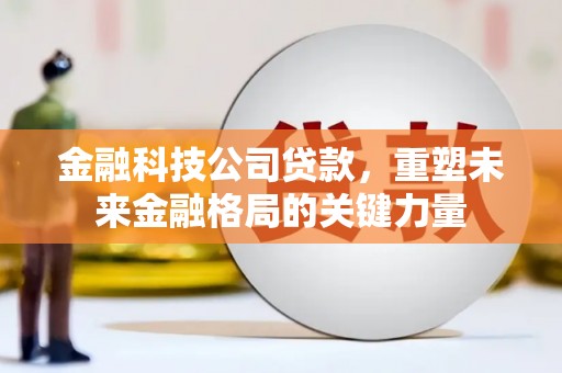 玉树金融科技公司贷款，重塑未来金融格局的关键力量