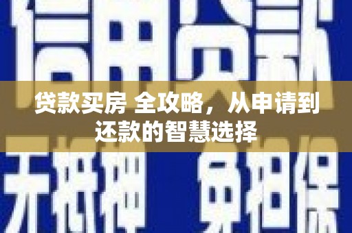 玉树贷款买房 全攻略，从申请到还款的智慧选择