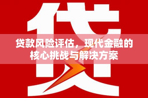 玉树贷款风险评估，现代金融的核心挑战与解决方案
