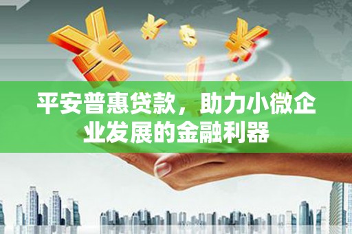玉树平安普惠贷款，助力小微企业发展的金融利器