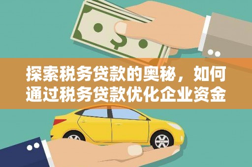 玉树探索税务贷款的奥秘，如何通过税务贷款优化企业资金流