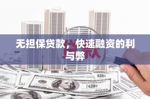 玉树无担保贷款，快速融资的利与弊