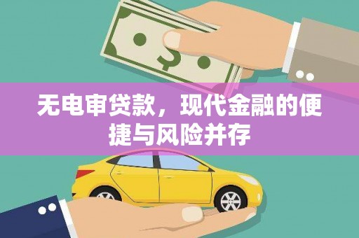 玉树无电审贷款，现代金融的便捷与风险并存