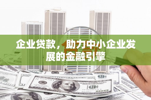 玉树企业贷款，助力中小企业发展的金融引擎