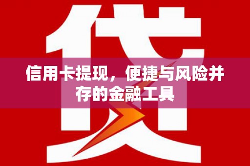 玉树信用卡提现，便捷与风险并存的金融工具