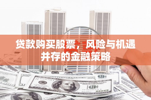 玉树贷款购买股票，风险与机遇并存的金融策略