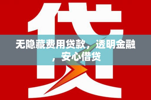 玉树无隐藏费用贷款，透明金融，安心借贷