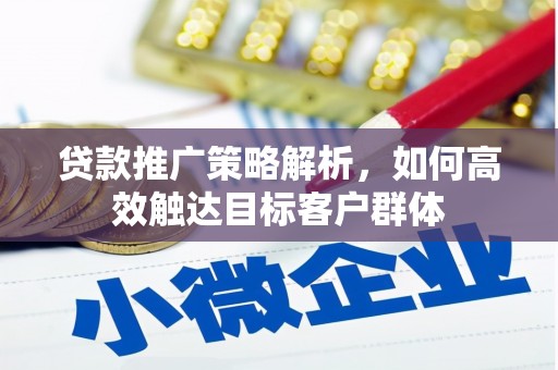 玉树贷款推广策略解析，如何高效触达目标客户群体