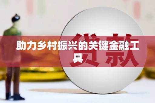 玉树助力乡村振兴的关键金融工具