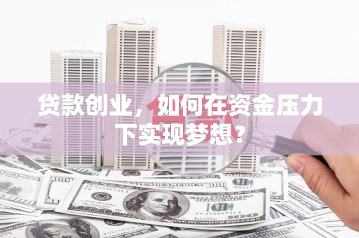 玉树贷款创业，如何在资金压力下实现梦想？
