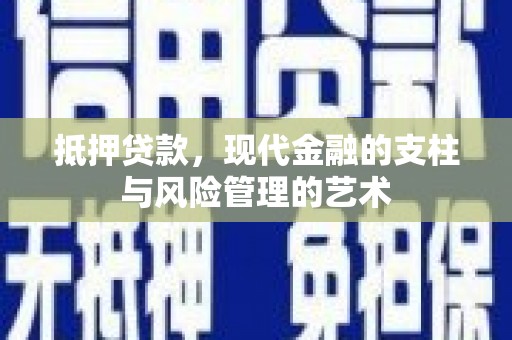 玉树抵押贷款，现代金融的支柱与风险管理的艺术