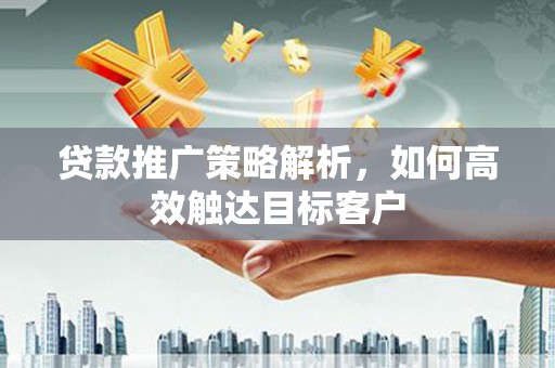 玉树贷款推广策略解析，如何高效触达目标客户