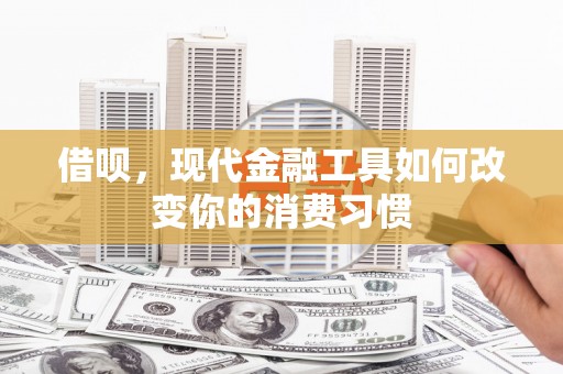 玉树借呗，现代金融工具如何改变你的消费习惯
