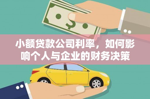 玉树小额贷款公司利率，如何影响个人与企业的财务决策