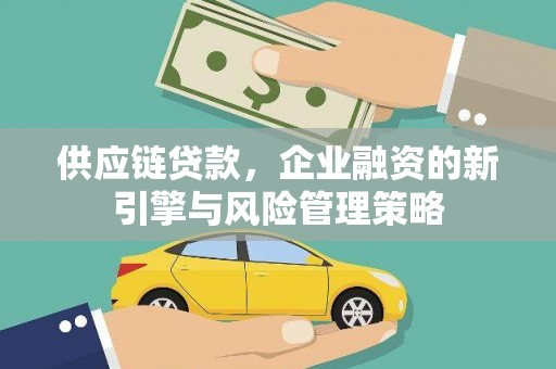 玉树供应链贷款，企业融资的新引擎与风险管理策略