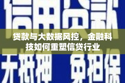 玉树贷款与大数据风控，金融科技如何重塑信贷行业
