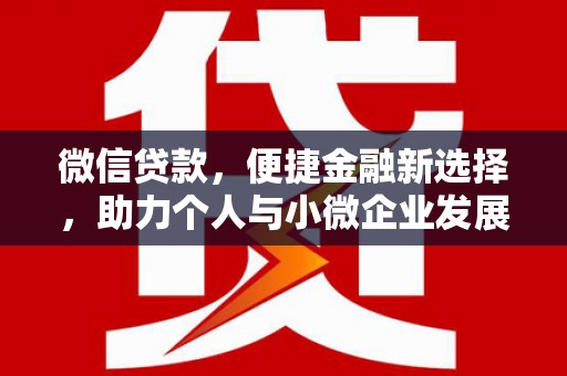 玉树微信贷款，便捷金融新选择，助力个人与小微企业发展