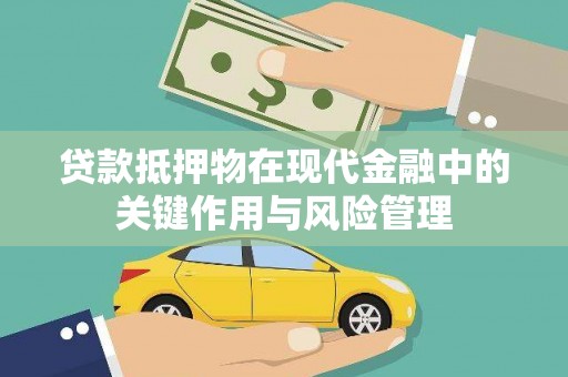 玉树贷款抵押物在现代金融中的关键作用与风险管理