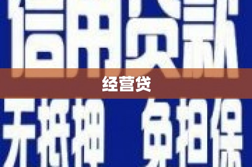 玉树经营贷