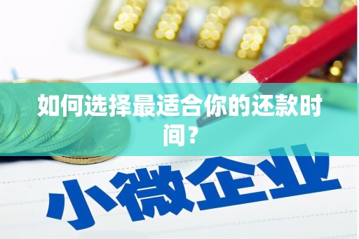 玉树如何选择最适合你的还款时间？