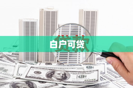 玉树白户可贷