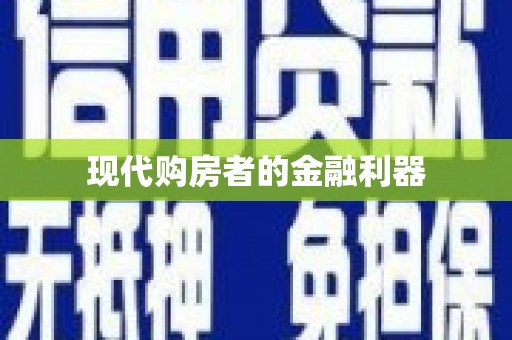 玉树现代购房者的金融利器
