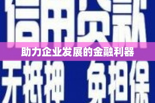 玉树助力企业发展的金融利器