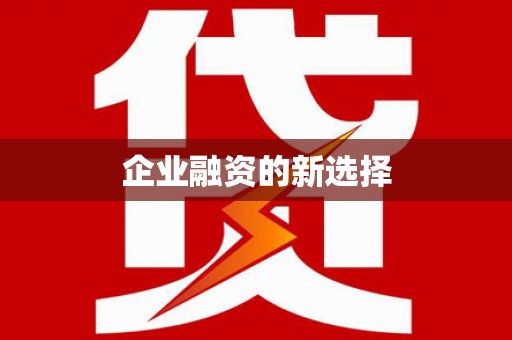 玉树企业融资的新选择