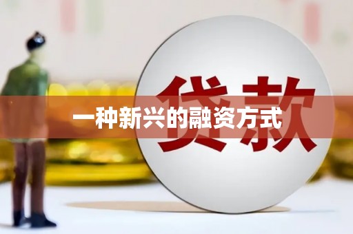 玉树一种新兴的融资方式
