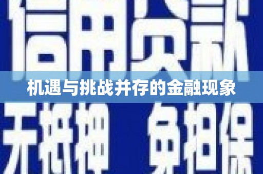 玉树机遇与挑战并存的金融现象